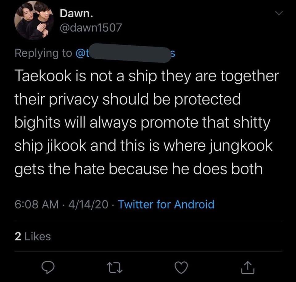 their hatred towards kookmin is STRONG