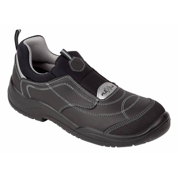 ZAPATO DE SEGURIDAD FLEXILE
Zapato con puntera de seguridad y plantilla antiperforación, no metálicas, con cierre por tejido estático, lavable hasta 40º, pala de microfibra, forrada interiormente, altamente TRANSPIRABLE con gran capacidad de absorción de humedad y rápido secado.
