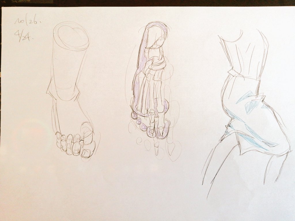 #1日1模写 125.126/365 