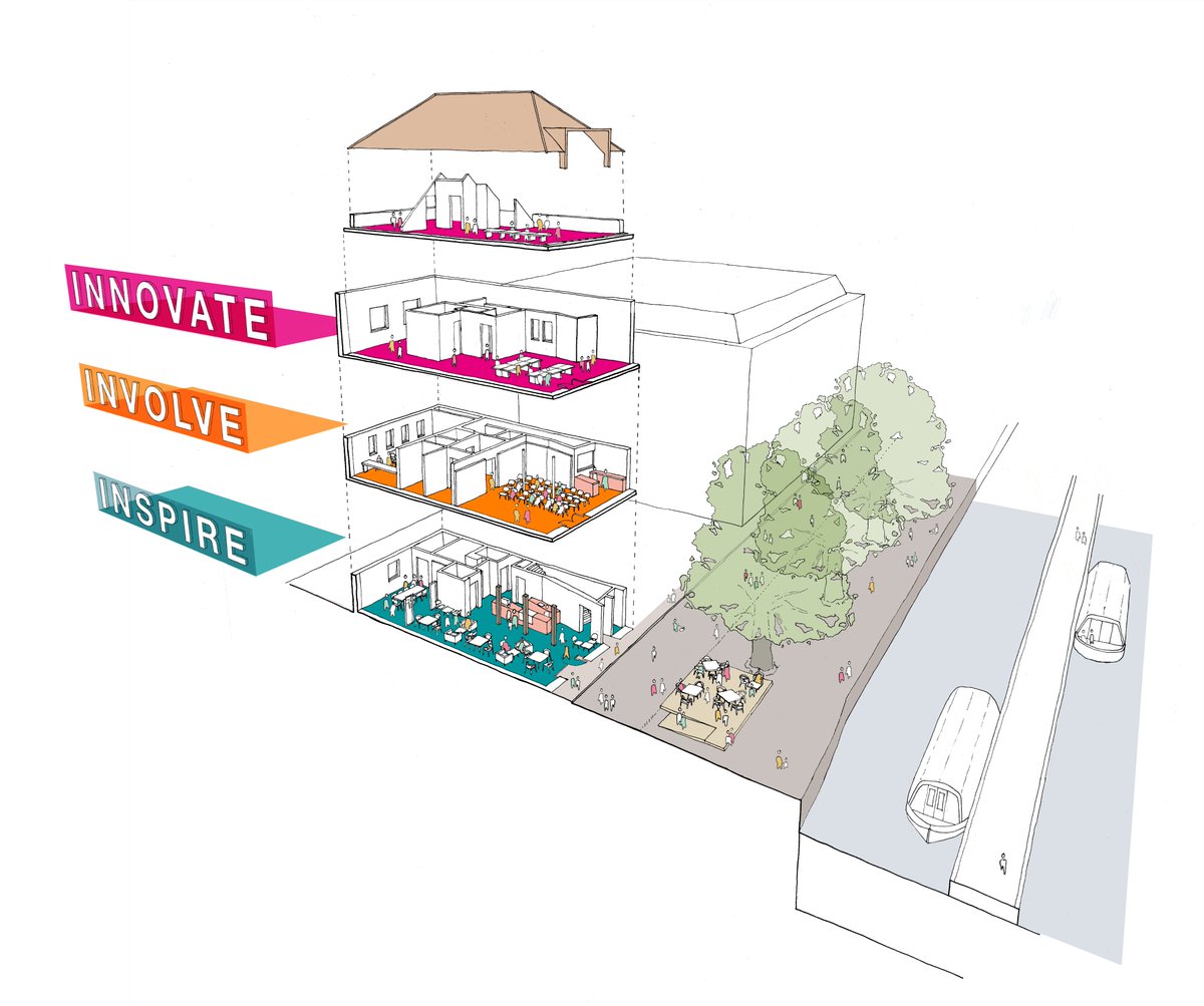 Can you help us create a vibrant new #venue for #design in #Bristol? 

Enjoy a drink in our café-bar #TheArchitect &amp; newly created terrace on the harbour. 

Take part in our new events space on the #Involve floor, with workshops &amp; public talks. 

Support: crowdfunder.co.uk/help-transform…