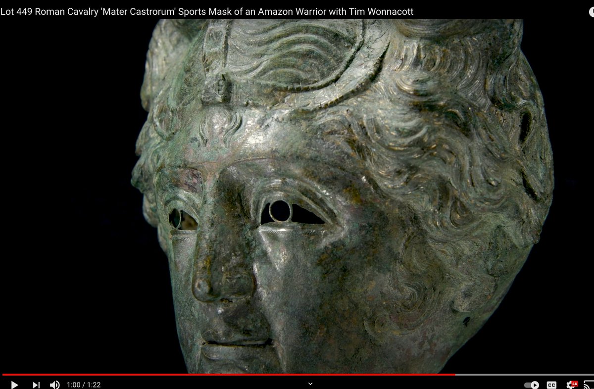 They're currently auctioning this "Medusa," which seems to bear striking stylistic similarities to this "Amazon" they sold in 2017 ( https://www.barnebys.com/auctions/lot/roman-cavalry-mater-castrorum-sports-mask-of-an-amazon-warrior-obnmmjhgzb2).