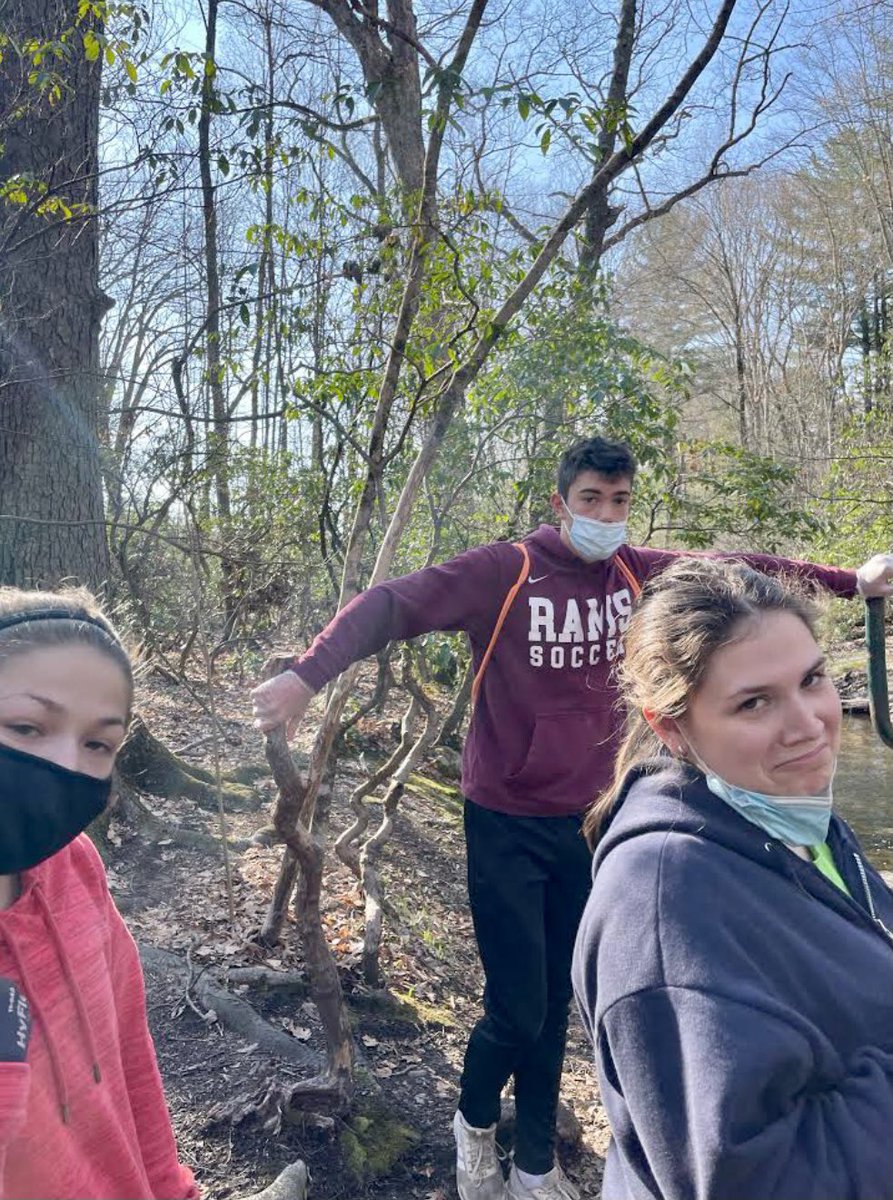 BCHSmagistra's tweet photo. #communitycleanupday Barnes Nature Center trails w/ @BristolCTRotary club & @BCHSInterAct1. Students cleared trails; adults picked up trash on Shrub Road. Weirdest thing found on trails? 3 whole coconuts 🥥 painted blue. @BristolAllHeart @BCHSprincipal #ServiceAboveSelf https://t.co/KY3cDOJGYV