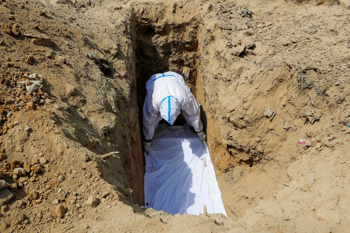 A common sight - burials