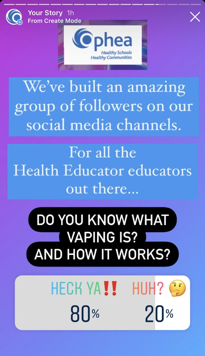 opheacanada's tweet photo. Check-out and join in on the conversation too in Ophea's Instagram Stories today! We're testing our knowledge and learning along with you @OpheaCanada on IG.
#VapingEducation #HarmReduction #SubstanceUse #Addictions #HealthyLiving https://t.co/KRFarjGGfs