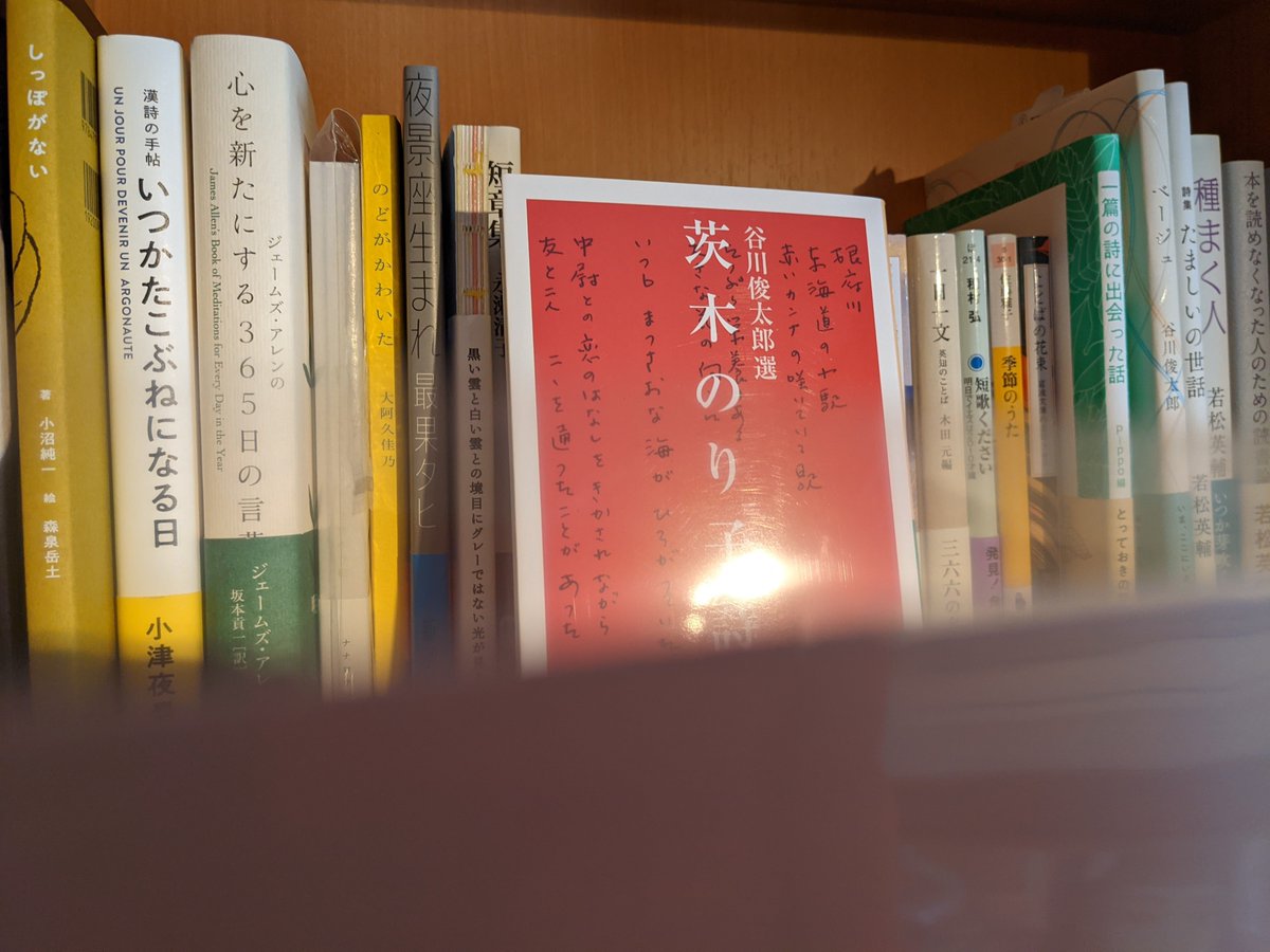 表参道の山陽堂書店楽しかった オタク心満たされた 昔みたいにブックオフで100円の中古本集めしたいなぁ 茨木のり子と穂村弘の短歌とエッセー集欲しいな 短歌好きなんだ 表参道の山陽堂書店楽しかった オタク心満たされた 昔みたいにブックオフで100円の中古本集めしたいなぁ 茨木のり子と穂村弘の短歌とエッセー集欲しいな 短歌好きなんだ