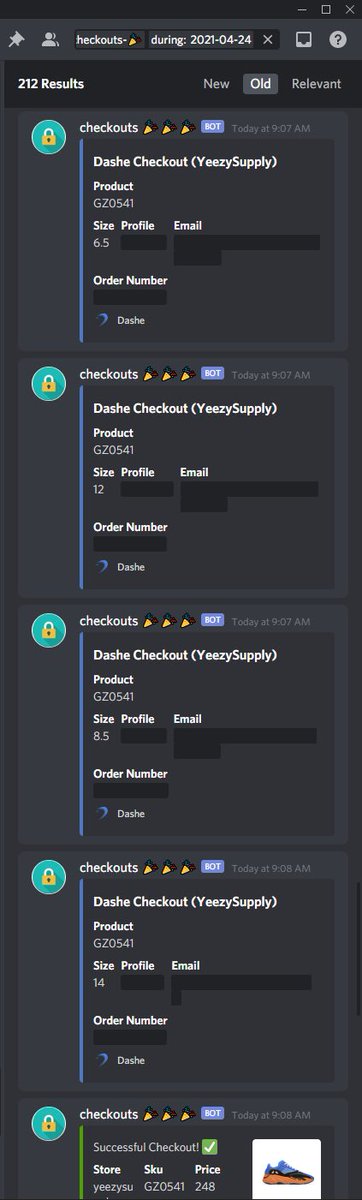 12 running members. 

200+ checkouts. 

Dailies from <a href="/CookieProxies_/">CookieProxies</a> 

Another Yeezy dropped smoked by Chamber members.