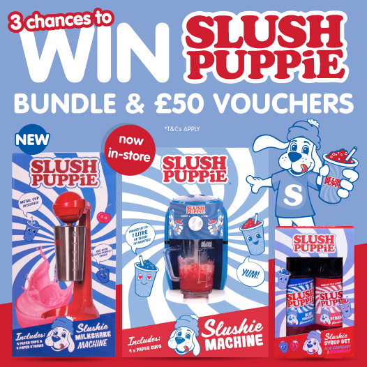 bmstores's tweet photo. 🍨#COMPETITION TIME🍨

We're celebrating the launch of this fab @SlushPuppieUK Milkshake maker (for only £24!) by giving away THREE chances to win a bundle PLUS £50 B&amp;M vouchers!

For a chance to #WIN, simply FLW/RT/Comment your favourite milkshake flavour!

Comp ends 9am 1/5/21 https://t.co/dvsQTMaVLO