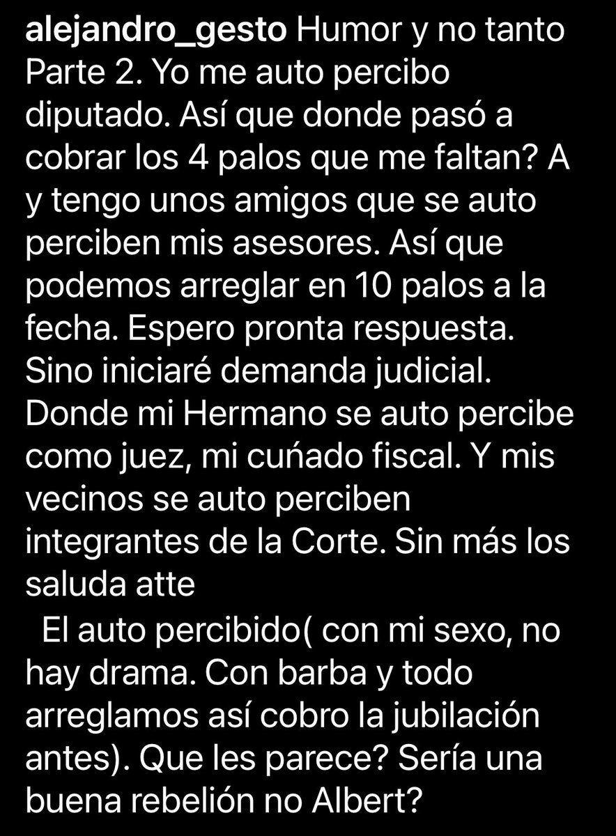 alejandro_gesto's tweet photo. #BuenSabado
Querido amigo  @sarubbibenitez podemos realizar una acción colectiva, basados en el colectivismo? Gracias https://t.co/ThDoPCq6AW