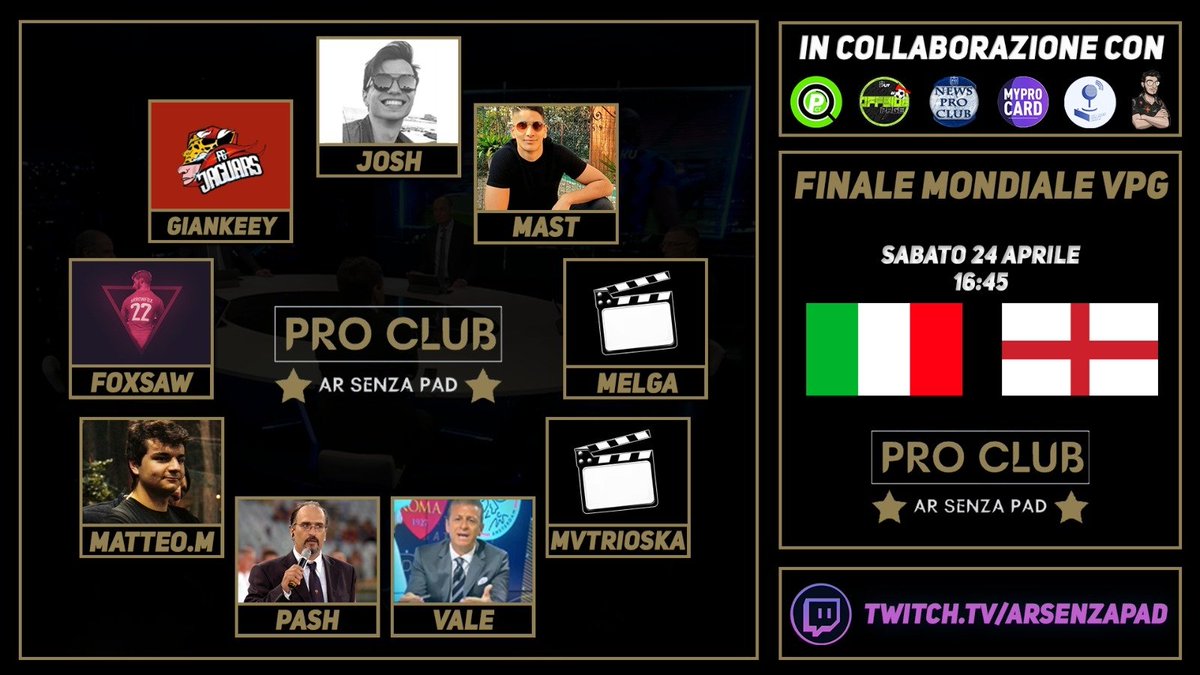 SenzaPad's tweet photo. SI SCENDE IN CAMPO 🔥
Vieni con noi a seguire la Finale della Coppa Del Mondo VPG.

Italia🆚 Inghilterra 

La partita sta per iniziare!!!!

🎥 https://t.co/5jvvXm7wyh

#ArSenzaPad #only1chance https://t.co/1XLWdsxDt2
