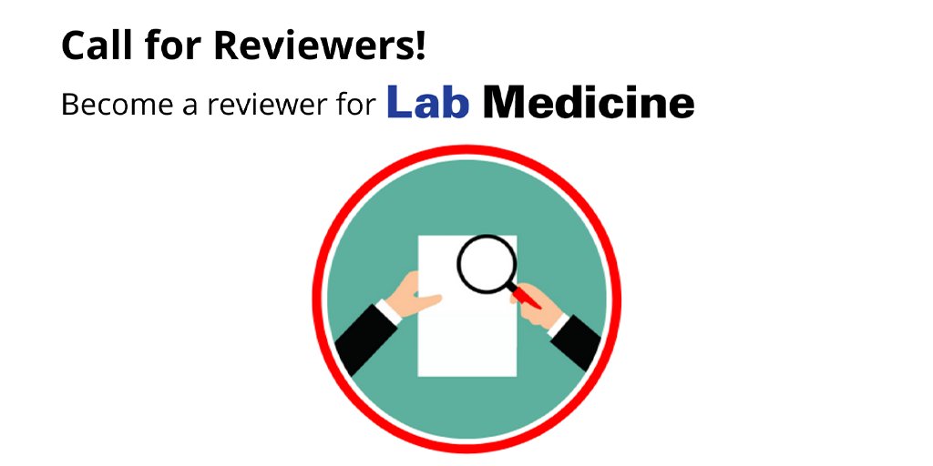 OxfordJournals's tweet image. Celebrate #ASCPLabWeek21 with a new opportunity and apply to become an ad hoc reviewer for @LabMedjournal! Applications are open to all those active in the field, at any stage of career. Register your interest here today. @ASCP_Chicago  bit.ly/3fP1r2Z