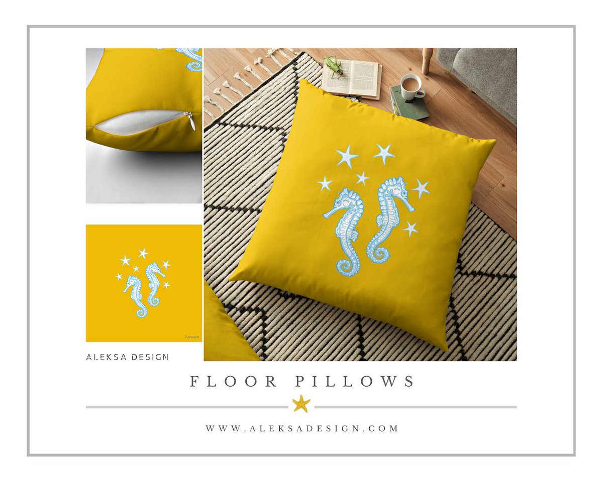 Floor Pillows
aleksadesign.com
#floorpillows