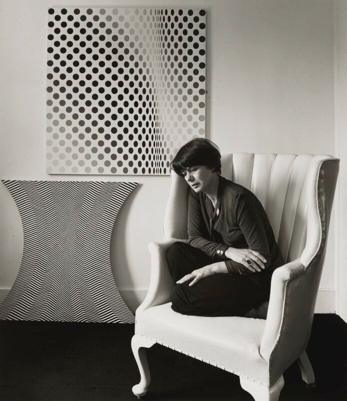A very happy 90th birthday to Bridget Riley. Photograph by Mayotte Magnus, 1978. 