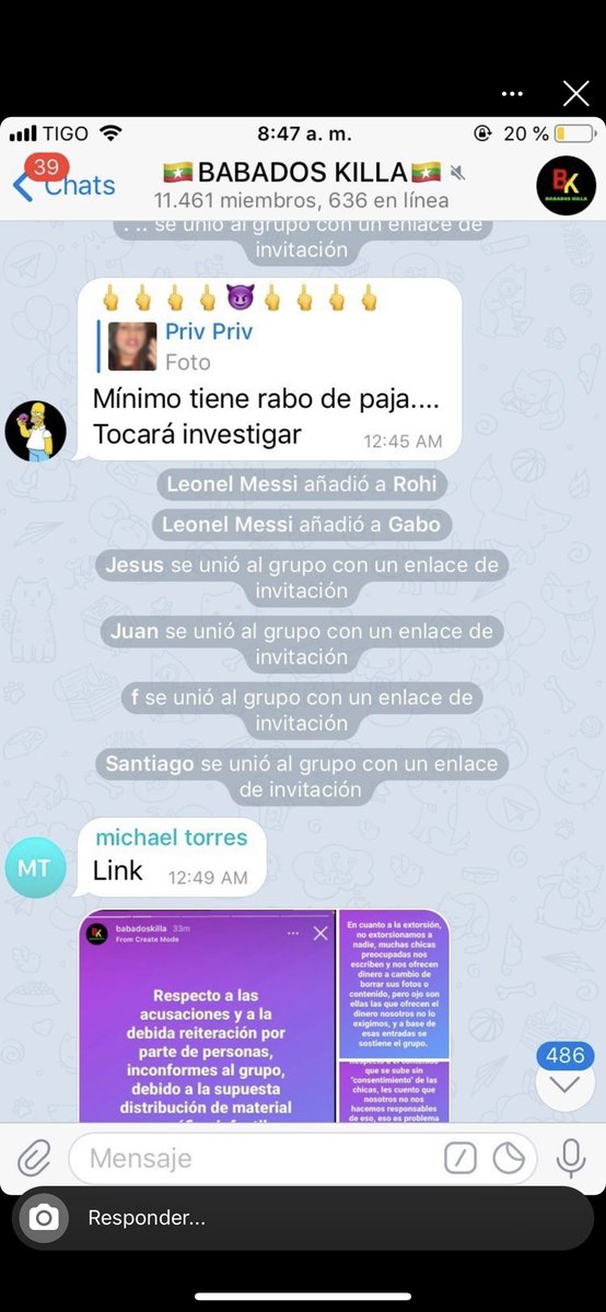 girogirasol's tweet photo. El día de ayer serví como puente informativo en la denuncia pública contra el grupo Babados Killa. El grupo contestó asegurando que no se realizaban  actividades denigratorias o violentas contra la mujer.8:00am y ya están especulando acerca de empalarme y botarme al rio Magdalena https://t.co/WFZr7itnQE