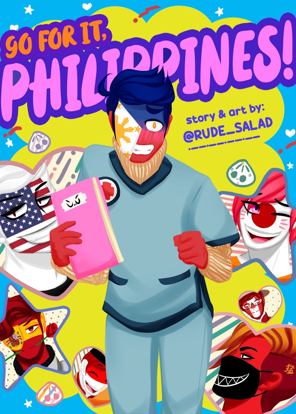 COUNTRYHUMANS GALLERY II - Philippines ft. harem comic