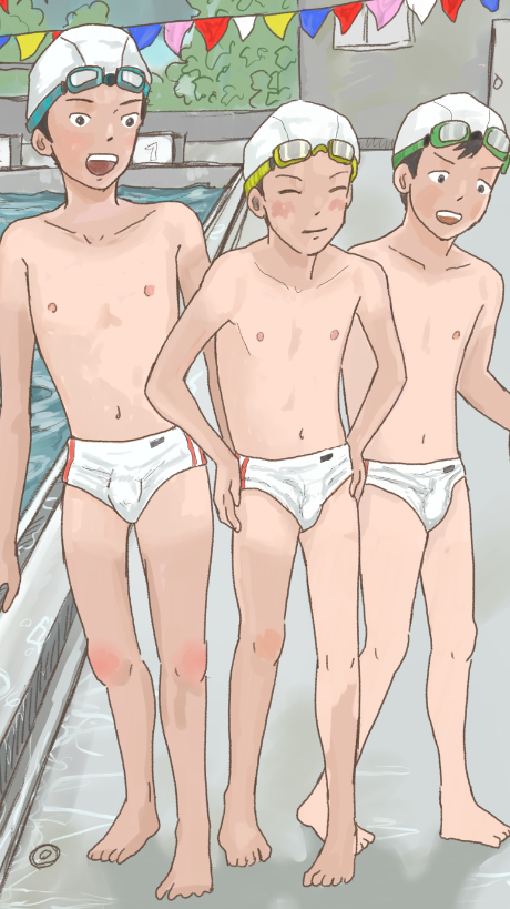 ユキヒロ 少年の日焼けを表現したいのだけど 男子中学生って長ズボンだから足は日焼けしてないよね 小学生だったら足とかも日焼けしてるイメージあるけど う んどうなんだろう