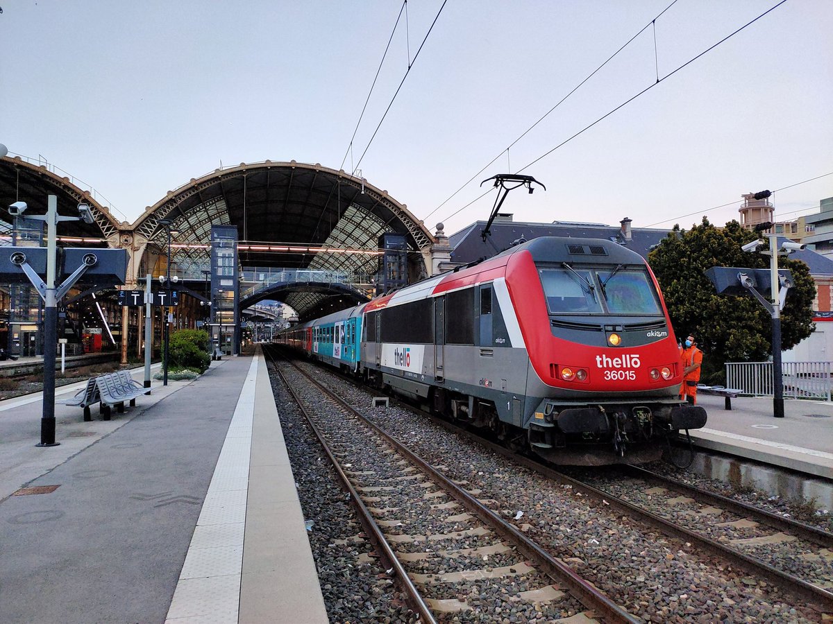 lejeunedutrain's tweet photo. #EC159 Milano-Centrale / Nice-Ville à son terminus le 23/04/2021. https://t.co/P9W9t9HyvG