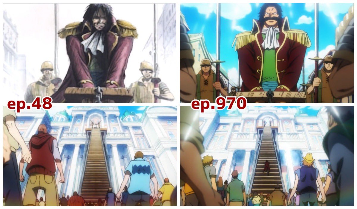Twitter 上的 Log ワンピース考察 ゴール D ロジャーの最期 アニワン 48話 970話 T Co 8h2tg2etfi Twitter