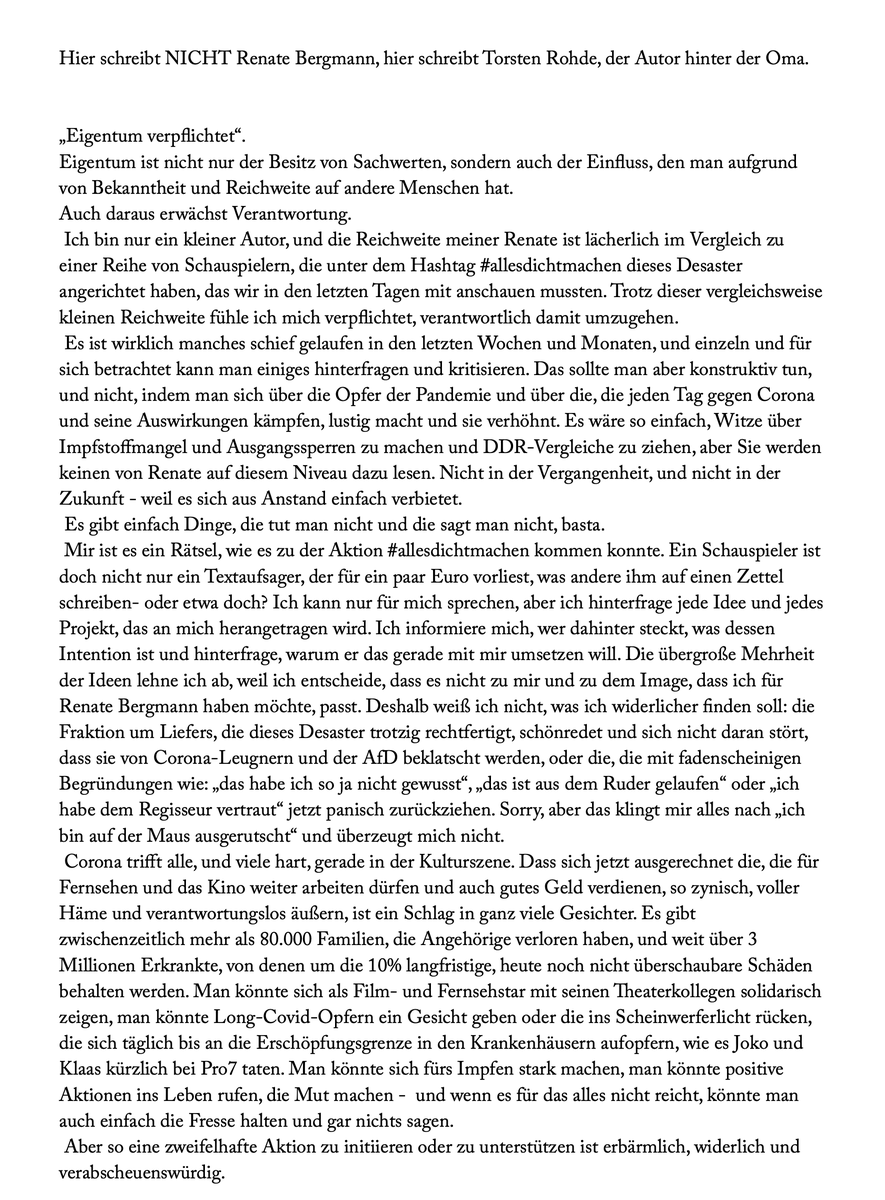 #allesdichtmachen - Habt ihr sie noch alle?