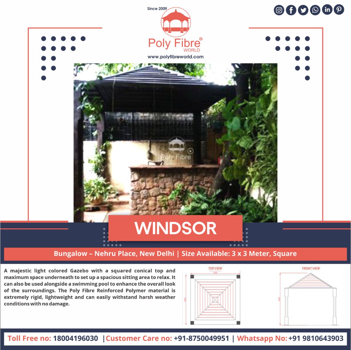 Windsor Gazebo
Let this woody gazebo transform the entrance and extend the space. Additionally, cover it with glamorous blushing blossoms.
#gazebo #architect #designs #gardengazebo #homegazebo #gazebo #chaitnyagazebo #antiquegazebo #windsor #entrancegazebo #antiquedesigns #gazebo