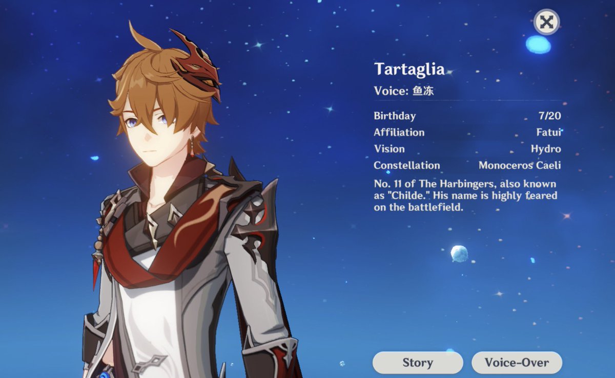 Deep dive thread into Childe Tartaglia’s character and backstory.Childe is a very multifaceted character who seems to always be reduced into something one dimensional in this fandom so I’m here to mansplain his entire lore *with screenshots*