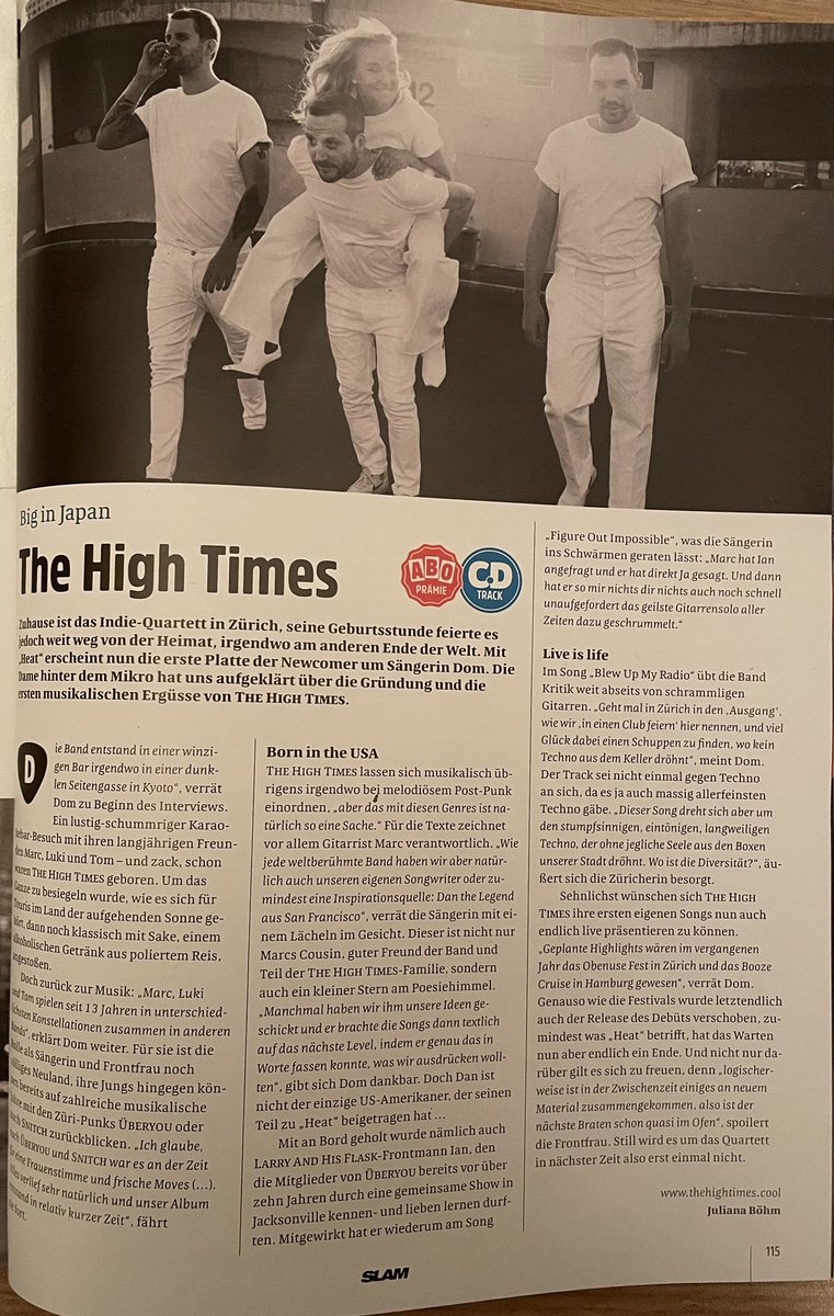 New The High Times Feature out in slam Magazine #thehightimescool #slammagazine