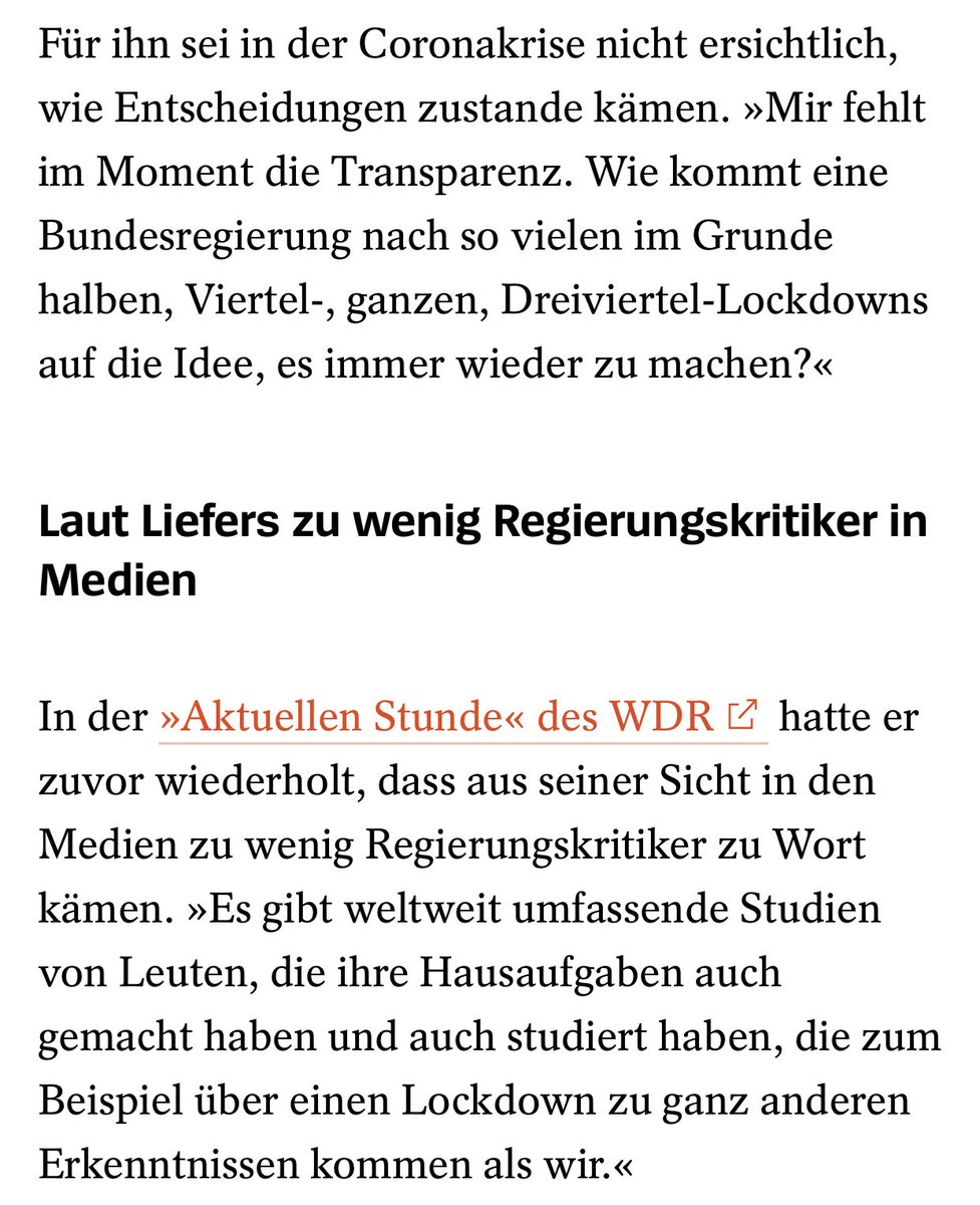 Ich habe gestern noch ⁦<a href="/JanJosefLiefers/">Jan Josef Liefers</a>⁩ vor Hass verteidigt. Aber seine Inhalte sind fern jeder Realität. Die vielen Lockdowns haben halt zehntausenden das Leben gerettet. Daher machen wir das. Und erklären es jeden Tag. Nicht nur „die Regierung“. Man nennt es Wissenschaft