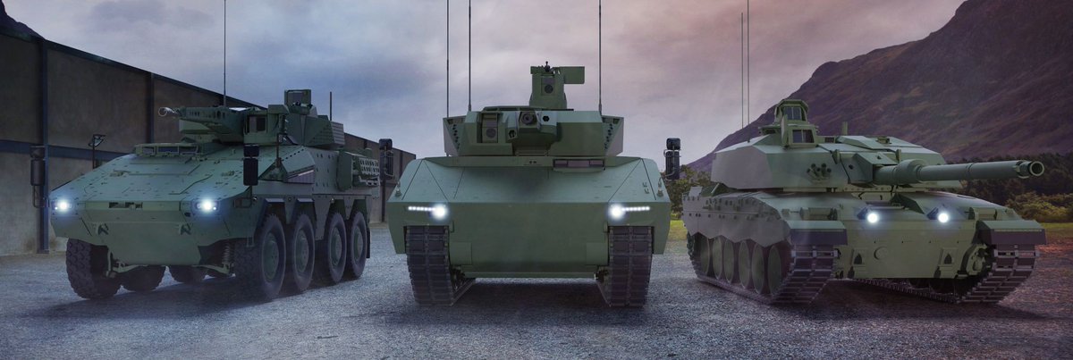 Ronkainen's tweet - "Rheinmetall's latest AFV products Left to right: Boxer CRV with LANCE turret Lynx KF41 IFV with 30mm LANCE 2.0 turret Challenger 3 MBT (Image:Rheinmetall) " Trendsmap