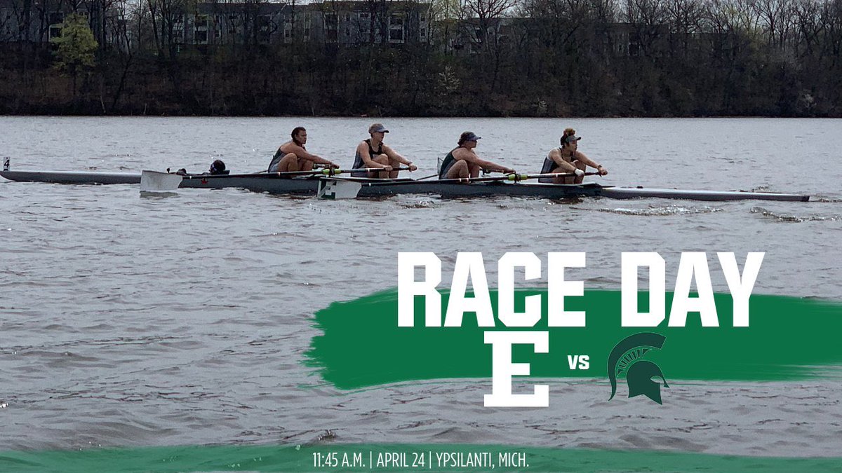 Back at it‼️  

It’s RACE DAY! 

🆚 Michigan State 
📍Ford Lake 
⏰ 11:45 a.m. 
📺 Instagram Live 
📊 EMUEagles.com 

#EMUEagles | #HoldTheRope