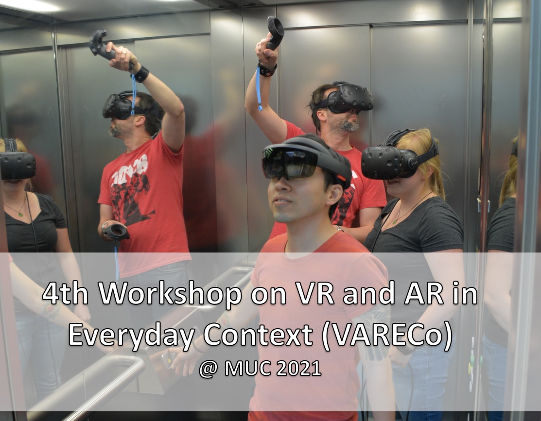 EagleSixty6's tweet photo. Call for Paper -
Workshop on VR and AR in Everyday Context in conjunction with the GI Mensch und Computer (MuC) 2021. Submissions until 06 June 2021. Find more information here: https://t.co/Wim5KGu3nl https://t.co/DPQccziyeY