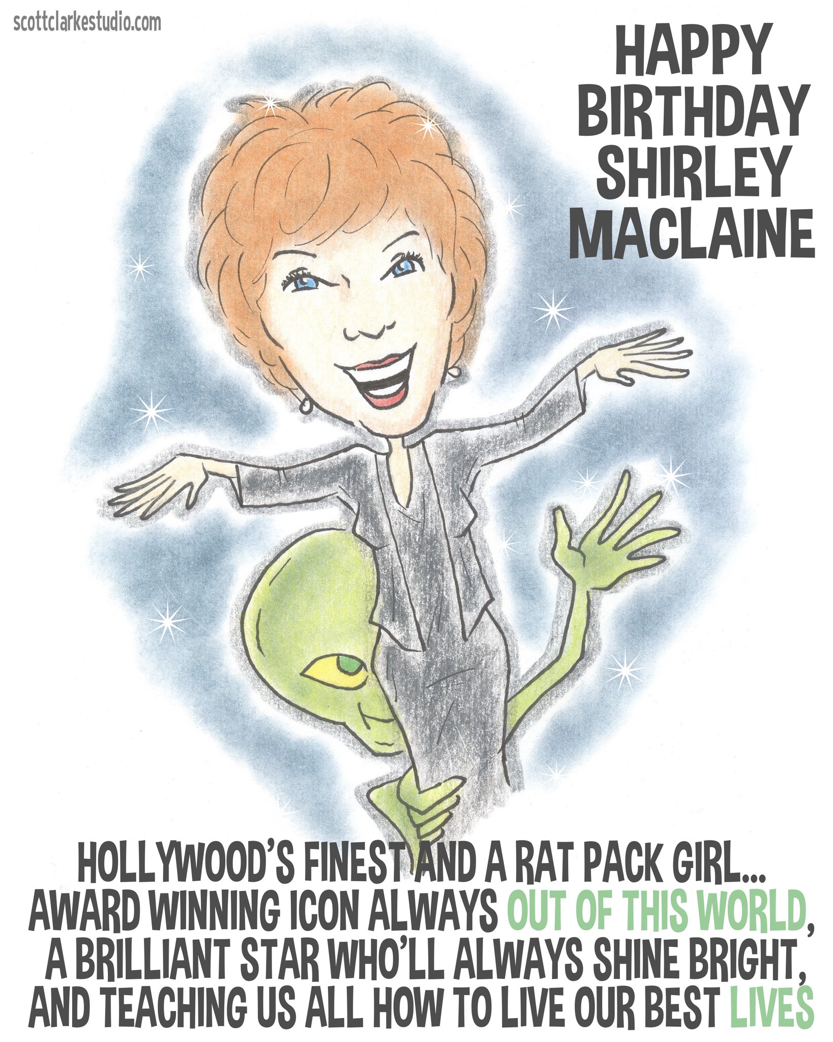 HAPPY BIRTHDAY SHIRLEY MACLAINE-TOON!  