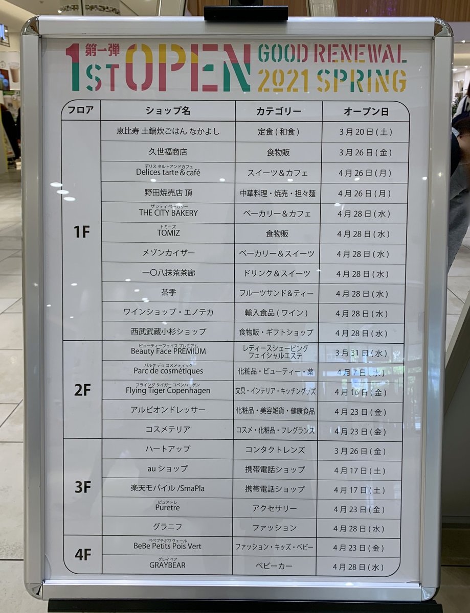 Rei なんとグランツリー武蔵小杉にデリスが帰ってくるようです 今度は1fで 青山フラワーマーケットの隣 でも前よりスペースが小さそうな気がするので もしかして販売のみだったり 2日フライングしたみたいなので 近所の人 偵察して続報よろしく
