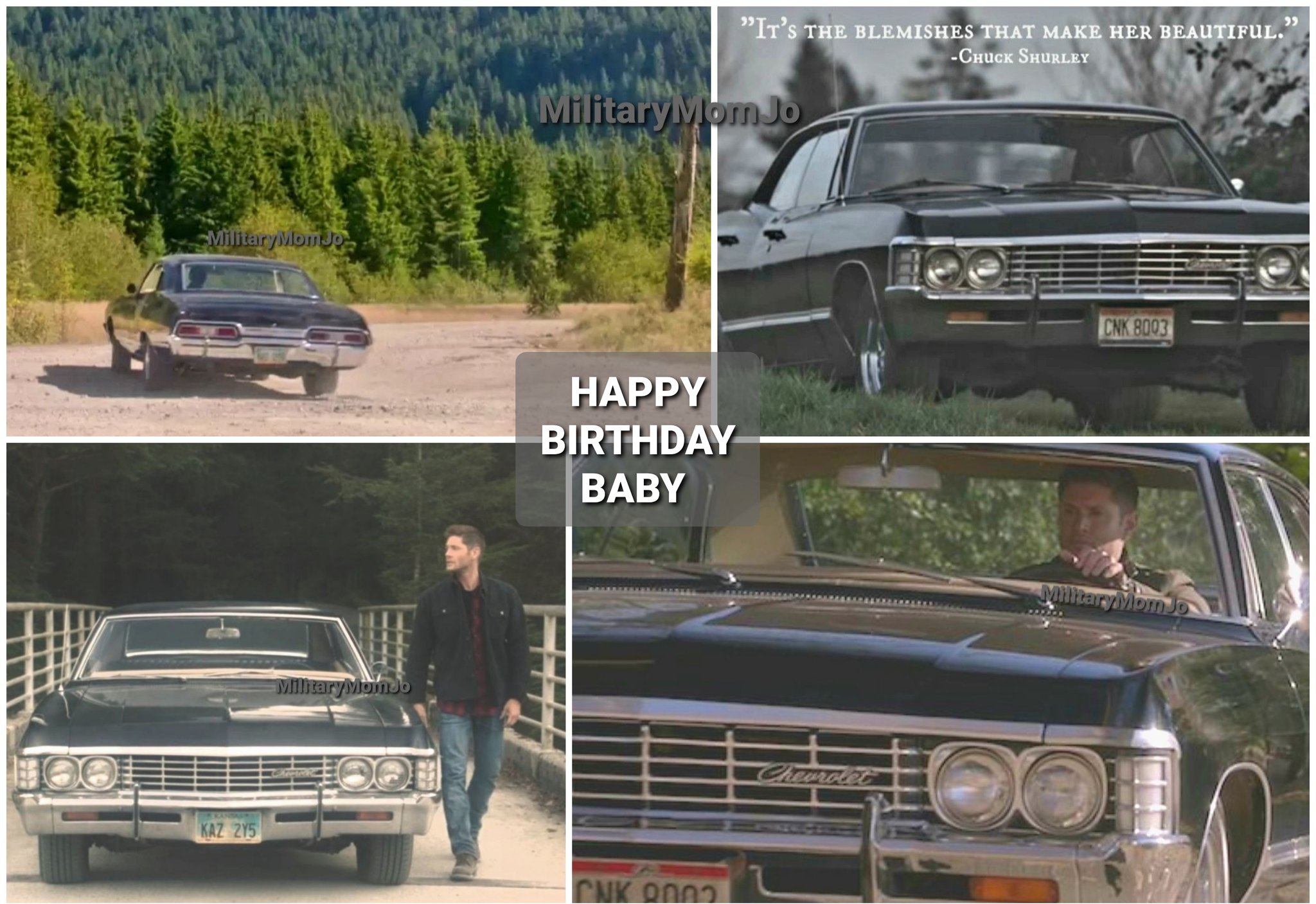 HAPPY BIRTHDAY BABY 
Thank you Eric Kripke for giving us a Beautiful car to love. 