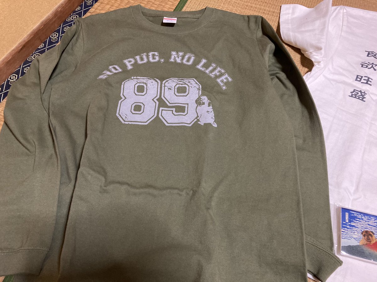 Hornet600pc34TL's tweet image. 今日の戦利品。
新発売のパグT
セール品のパグロンT
サービスで頂いた和なパグポケットティッシュU^ェ^U 
#pugstyle
#ワズスタイル
#パググッズ