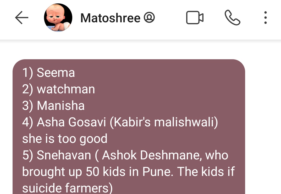 I've asked my mom to draw up a list of everyone in our lives in Pune who is working class and am planning to send them a modest "stimulus" as much as I can afford. Please consider doing this with your own families in India. Support those who work for you for less than peanuts.