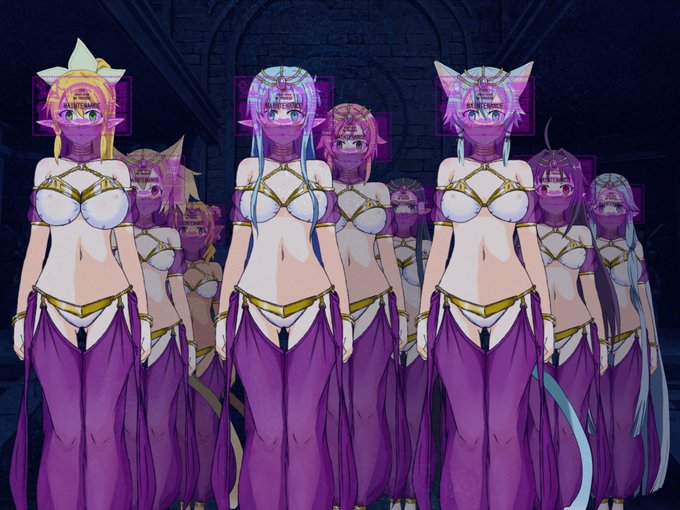 [R-18] 管理される少女たち #洗脳 #奴隷 #虚ろ目 #ハーレム #踊り子 #NTR #SAO https://t.co/li2kEcWBgJ 