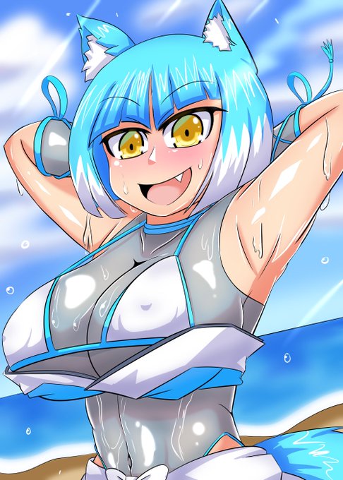 ボンバーガールのアサギ水着
アナザーカラーのタイツをこっちにも付けてほしかった 