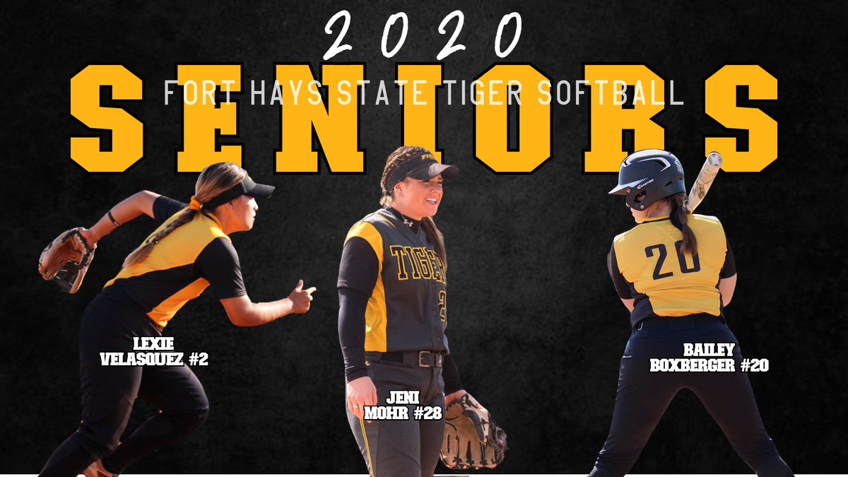 FHSU_Softball's tweet photo. Today we celebrate our 10 seniors and our 3 seniors from last year 💛 Come out to Tiger Stadium to catch these ladies in action against NSU! 
Games are at 12 and 2
#rolltiges 🐯 https://t.co/XWIthWqlNg