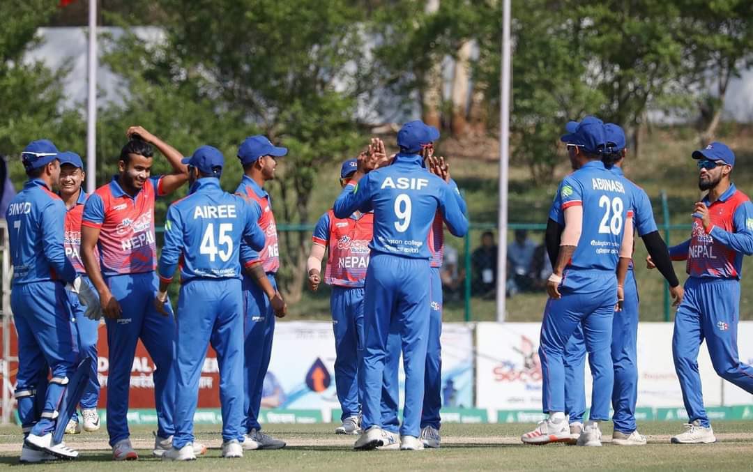 NepaliYcl's tweet photo. Congratulations Nepal Cricket Team! 
#TriNationSeries🇳🇵 https://t.co/m7CiltfmU3