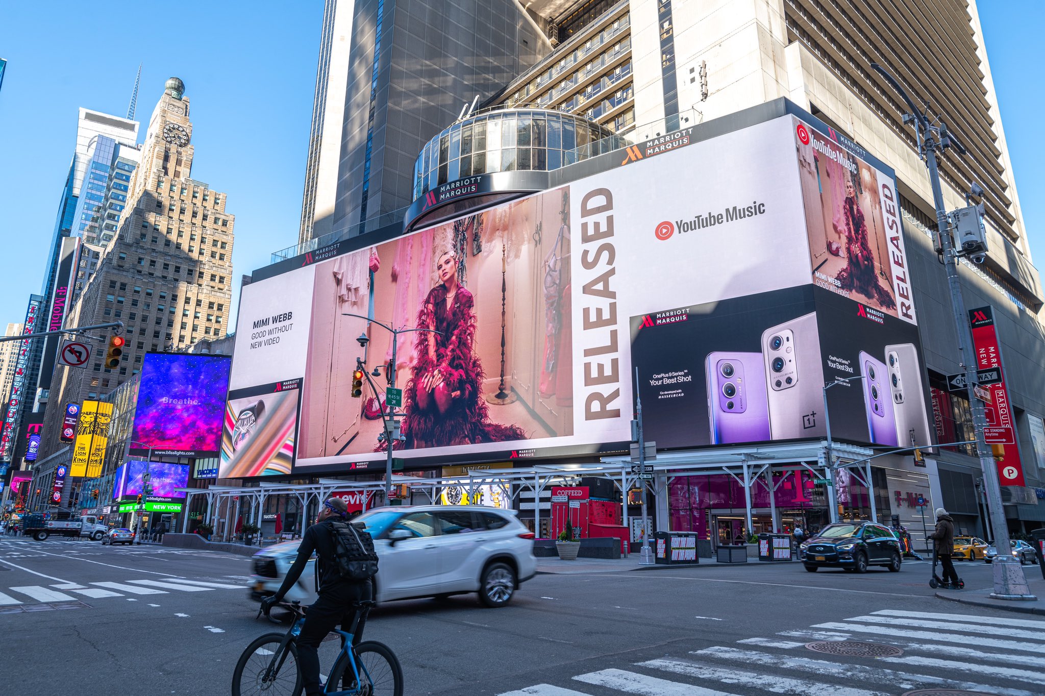Nike x Louis Vuitton billboard in Times Square NYC ✨