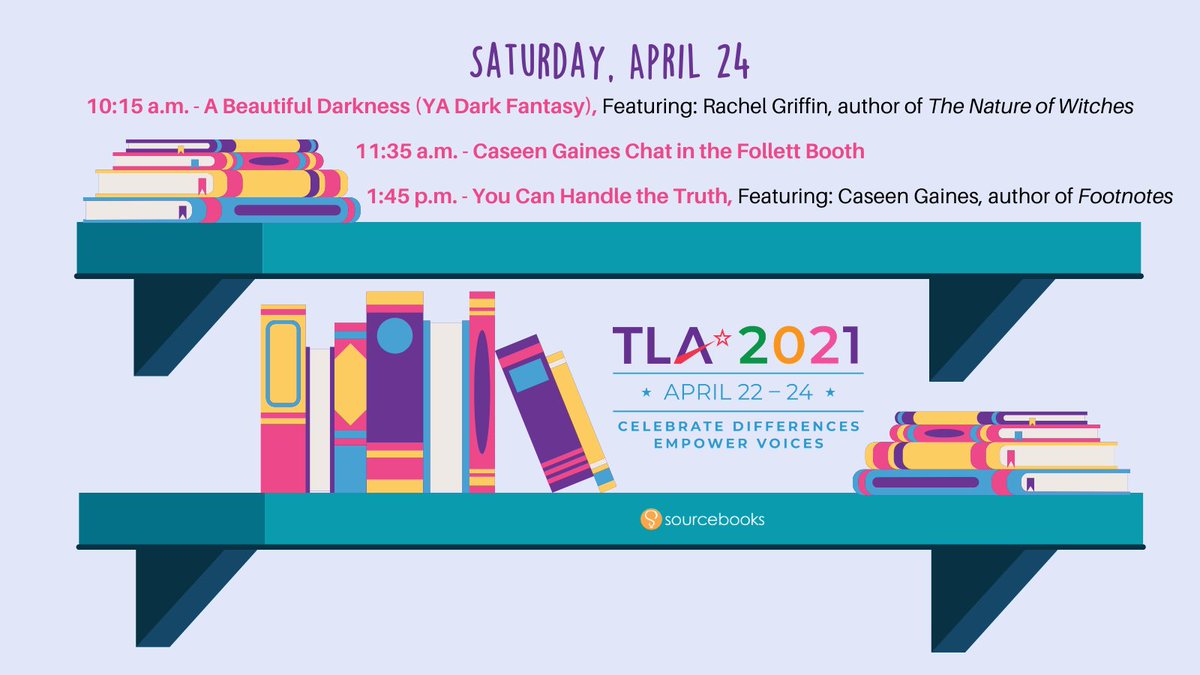 SBKSLibrary's tweet photo. Goodmorning, TLA! Make sure you check out @caseengaines & @TimesNewRachel's events today! And don't forget to visit the Sourcebooks booth and enter to win our GIVEAWAY! #TLA #TLAConference https://t.co/wB5AqWX2qx