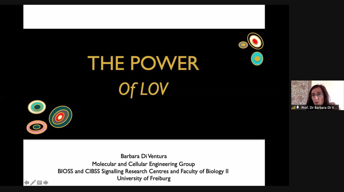 Prof. Dr. Di Ventura @barbara_synbio is presenting “The Power of Lov” in SynBio Day’21!