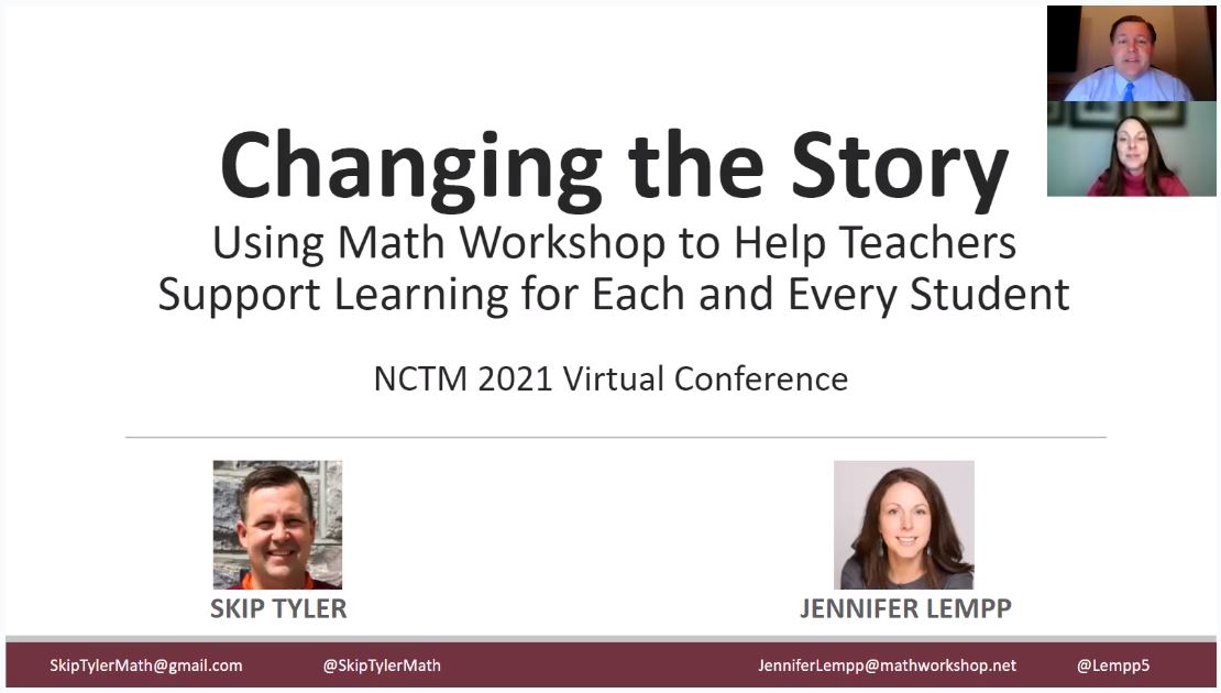 If you are attending the #NCTMannual, I hope you 'stop by' our on demand session #196: Changing the Story: Using Math Workshop to Help Teachers Support Learning for Each and Every Student. Ask us questions and connect! @NCTM