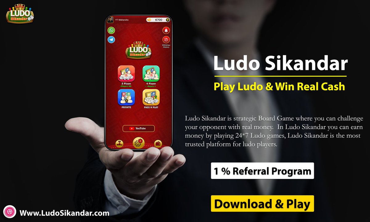 Ludo Sikandar on X: Ludo Sikandar - Multiplayer Online Ludo Game  👉 Play Ludo Game in Real Cash - India's First Real  Cash Game #LudoSikandar  / X