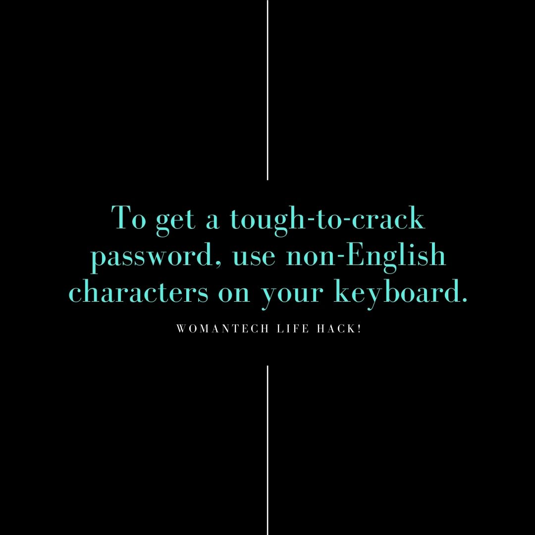 WomanTech_IT's tweet image. #passwordhacks!

💬Share with somebody who needs this!
📲Follow @womantech_it