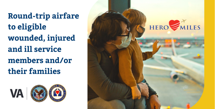 VAVetBenefits's tweet photo. Fisher House Foundation's Hero Miles Program provides airfare to eligible wounded, injured and ill service members and/or their families who are undergoing treatment at a military or VA medical center; and to attend authorized events.

Learn more: https://t.co/QCppi2EGMU https://t.co/Im3Xf1dTvx