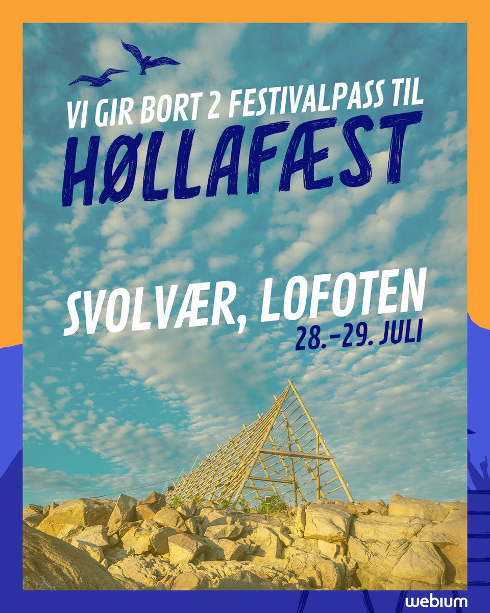 Webium2's tweet image. Bli med i trekningen av to festivalpass til Høllafæst! 😎 Vi har laget ny hjemmeside til Høllafæst sammen med designer Birgitte Rishatt. Vi er også sponsor og gir bort to festivalpass til den utsolgte festivalen. 🤩 

Tagg hvem du vil ha med deg på festival! 🥳 Vi trekker 1. mai!