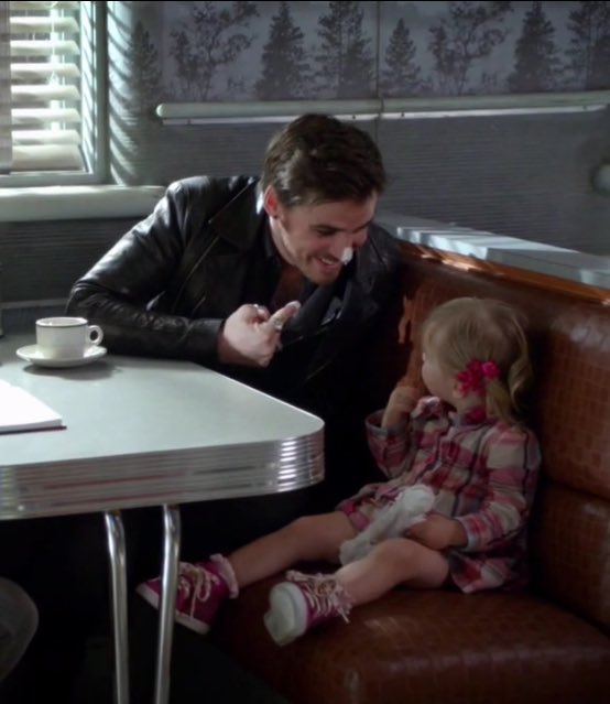 “Most cutthroat pirate” BISH WHERE this clown has cream on his nose and is smiling with a baby