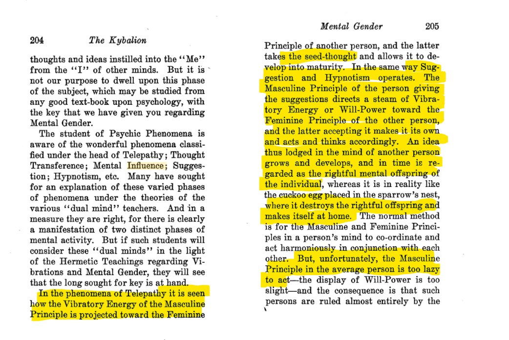 How is this accomplished?There are 2 planes, the conscious & unconscious, by consciously influencing the unconscious of others you escape the backswing on that planeUsing this in combination with the "Law of Gender", the trained occultist can lead the sheep to their slaughter