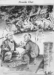 Congress responded with a series of neutrality acts passed between 1935 and 1937, with the aim of avoiding American involvement in another European war. As a nation, we did a lot to try to stay out of it for as long as we could.
