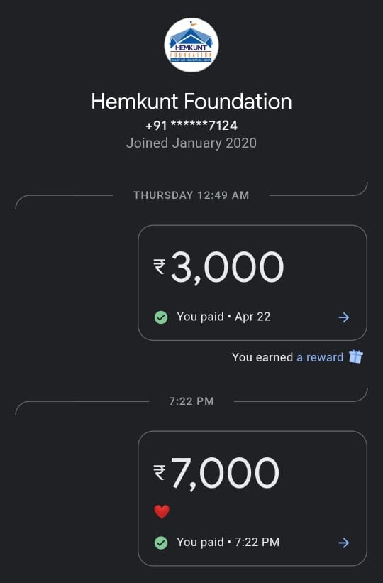 . @kunika_agarwal gets the first TWO workshops! Everyone else: please donate and reach out! Amount doesn't matter. Just do your bit, I'll do mine. Let's make this a little easier on frontline soldiers.  #CovidIndia https://hemkuntfoundation.com/donate-now/ 